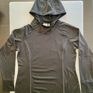Athleta Pullover Hoodie in Black Size XL